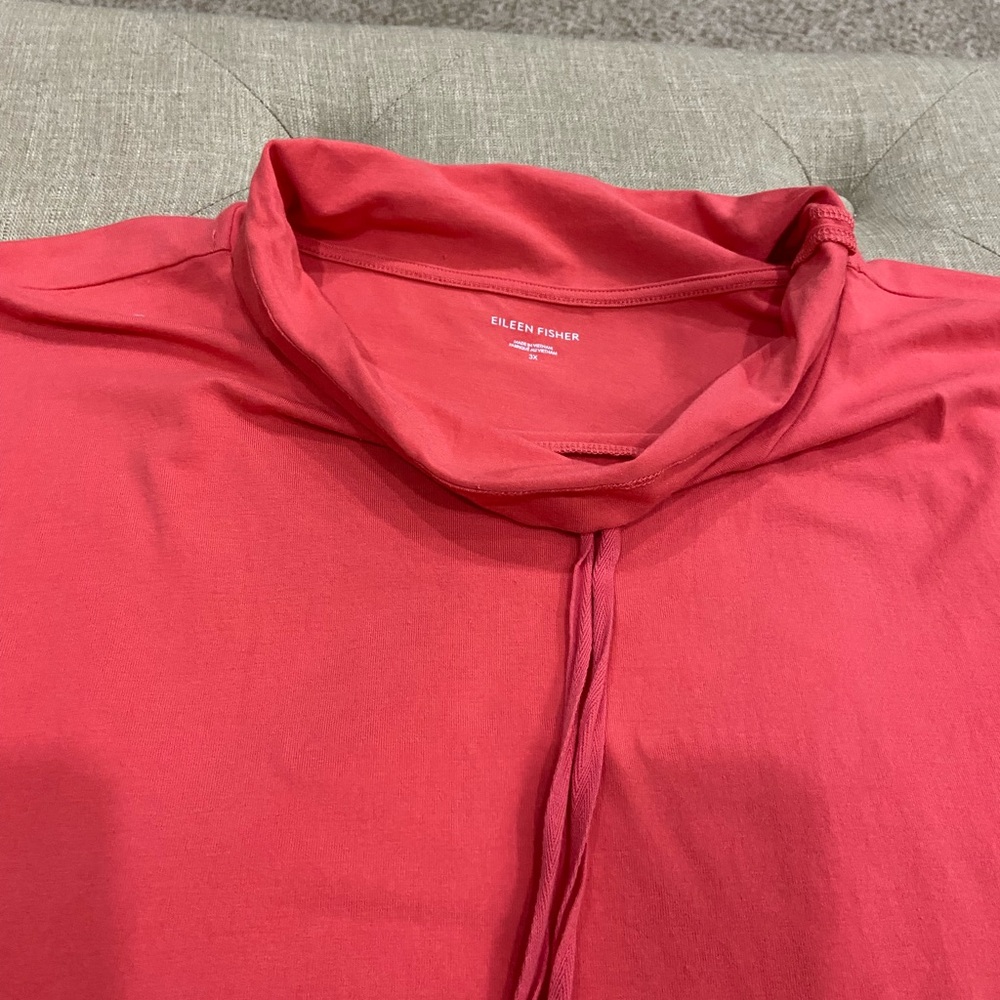 Eileen Fisher top, coral in color not really sure of the exact color! 3X - Picture 4 of 8